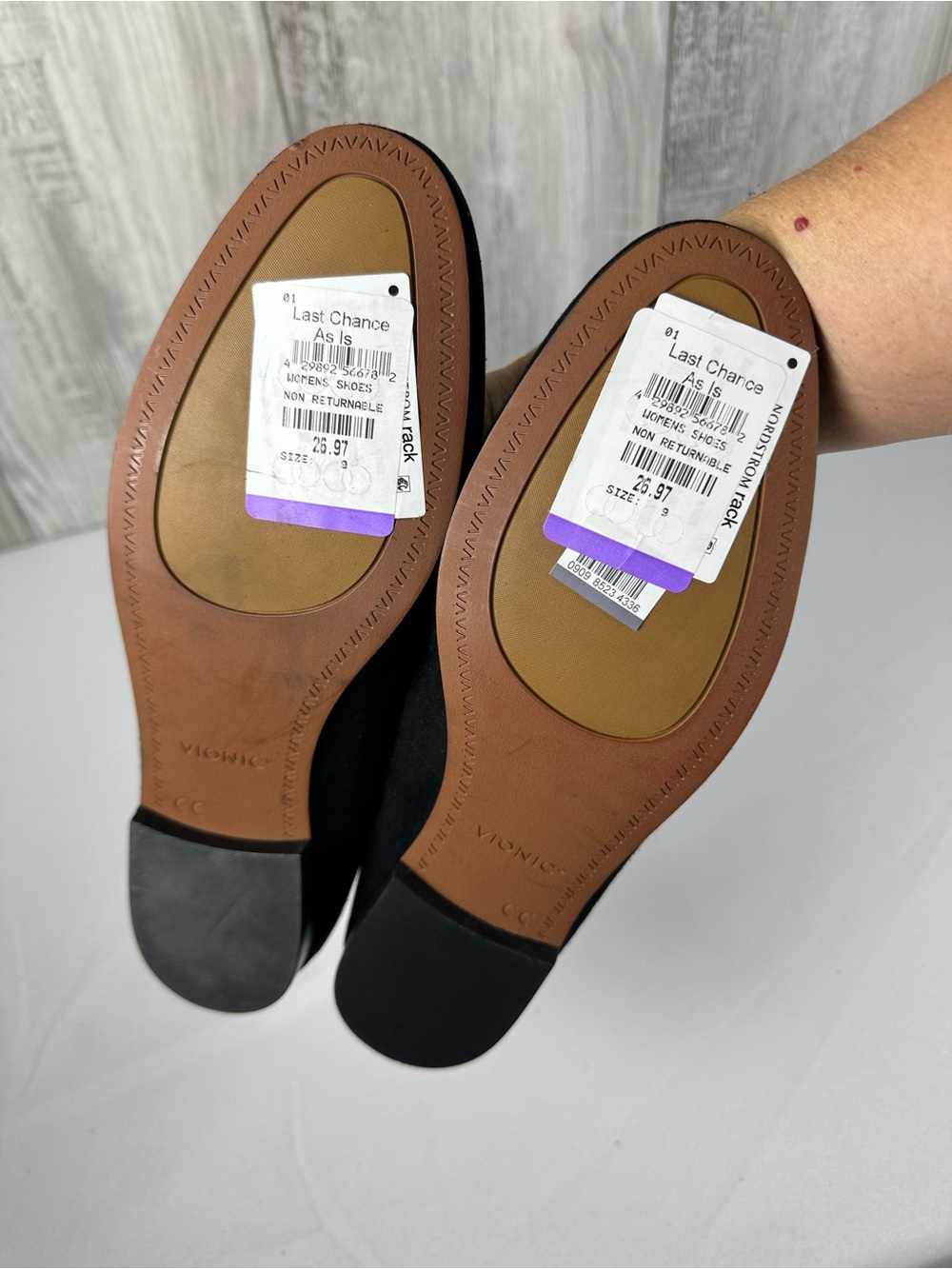 Black Suede Loafers - Slip-On Flats - Picture 4 of 5
